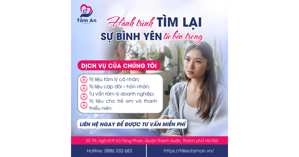 Được lắng nghe, dẫn dắt đúng cách giúp người bệnh tìm lại chính mình và sống lành mạnh hơn cùng Trị Liệu Tâm Lý Tâm An
