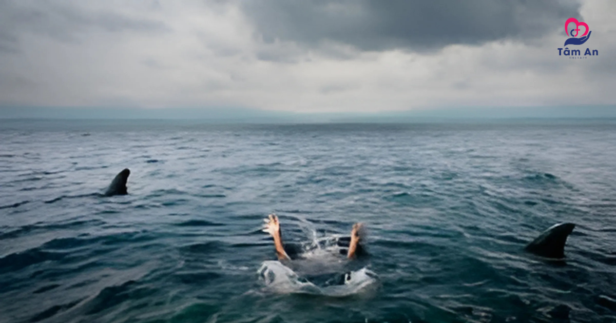 Tim đập nhanh, khó thở, run rẩy là dấu hiệu điển hình khi đối diện biển sâu